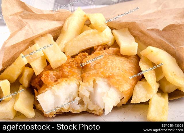 fish dish, cod, fish and chips