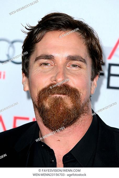 AFI FEST 2015 Presented By Audi Closing Night Gala Premiere of Paramount Pictures' 'The Big Short' - Arrivals Featuring: Christian Bale Where: Hollywood
