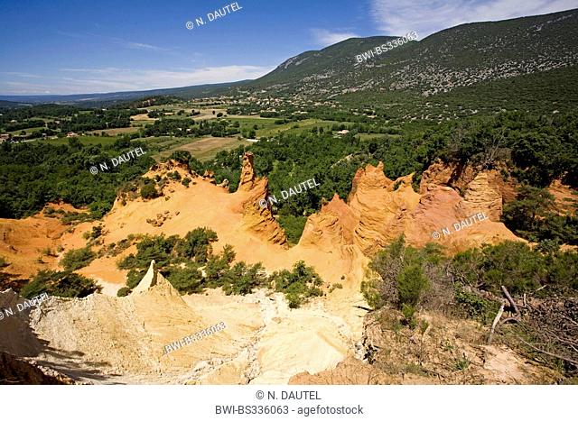 ocre rocks, French Colorado, France, Provence, Rustrel