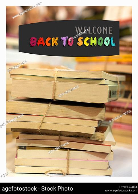 Back to school, education background for invitation, promotion poster, banner