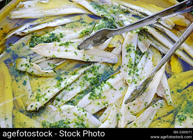 Marinated sardines, Boccerones Vinagre, Spain, Europe