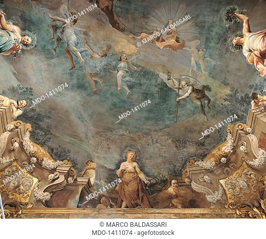 Triumph of Hercules and the Four Seasons (Trionfo di Ercole e le Quattro Stagioni), by Giuseppe Maria Crespi known as lo Spagnuolo (or Spagnolo), 1691