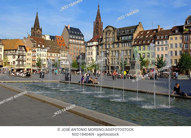 Strasbourg, Kleber square, UNESCO world heritage site, Place Kleber, Alsace, Bas Rhin, France, Europe