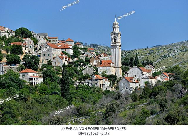 Townscape, Ložišca, Brac Island, Dalmatia, Croatia