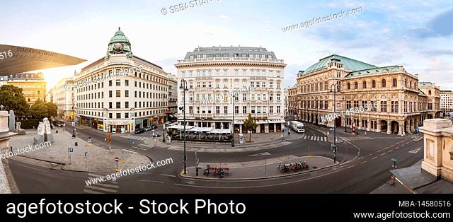 Morning at Hotel Sacher and the State Opera House in Vienna, Austria