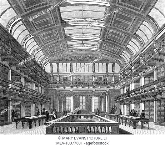 The Great Hall of the Economic Geology Museum, Jermyn Street, Piccadilly, London, (previously the Practical Geology Museum)