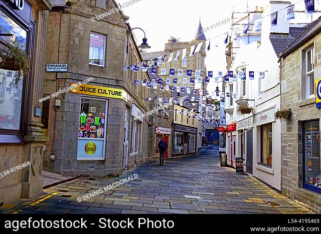 Glenfarquhar Shopping Street Lerwick Shetland Scotland UK United Kingdom