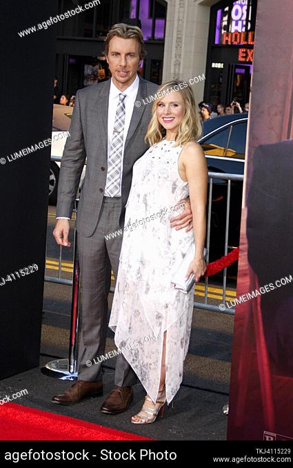Dax Shepard and Kristen Bell at the Los Angeles premiere of 'This Is Where I Leave You' held at the TCL Chinese Theatre in Los Angeles, USA on September 15