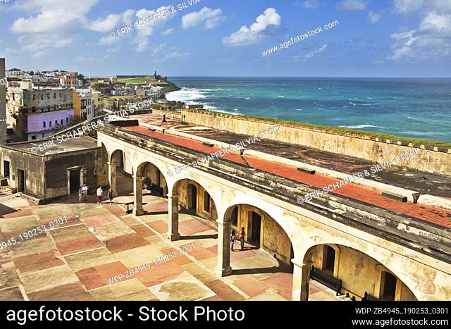 El Castillo de San Cristobal, the largest fortification built by the Spanish in the New World. Completed in 1771 and declared a World Heritage site in 1983