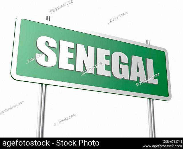Senegal image with hi-res rendered artwork that could be used for any graphic design