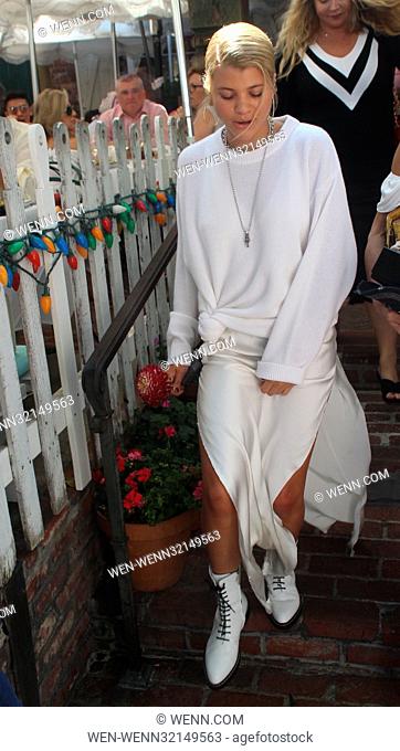 Sofia Richie celebrates her 19th birthday at The Ivy Featuring: Sofia Richie Where: Beverly Hills, California, United States When: 24 Aug 2017 Credit: WENN