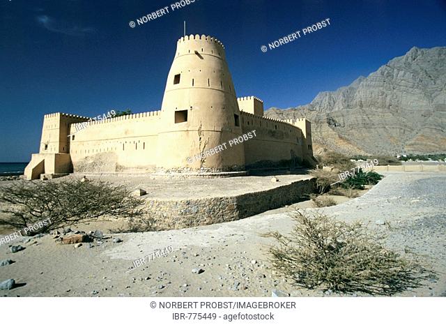 Fortress of Khasab, Oman, Arabia, Arabic Peninsula, Middle Asia, Asia