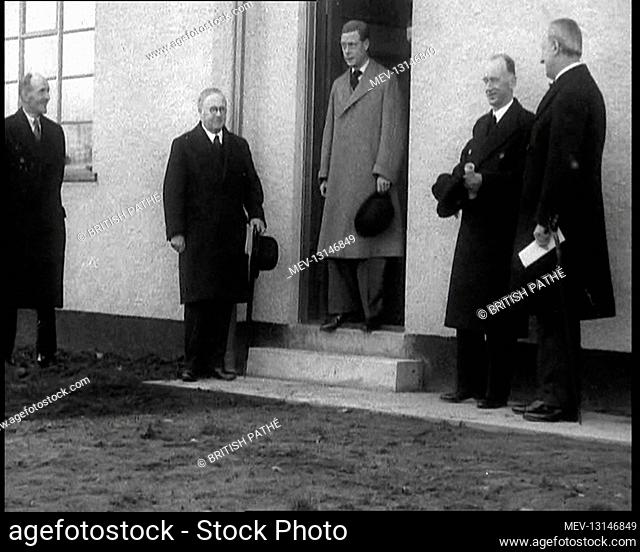 Edward VIII, His Majesty The King Exiting a Building