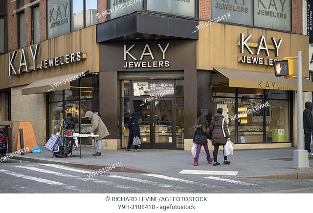 Kay Jewelers in Downtown Brooklyn in New York on Sunday, March 18, 2018, 2018. The area has been for years a middle and lower economic shopping strip but...