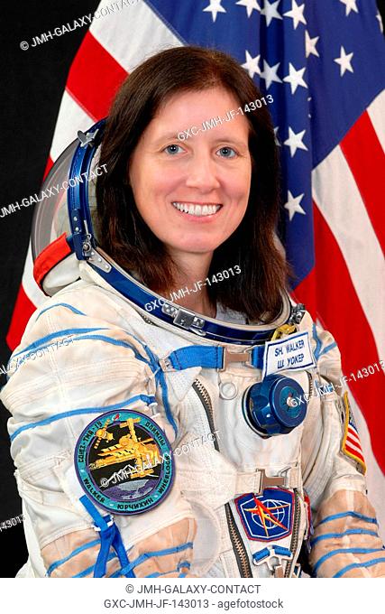 NASA astronaut Shannon Walker served as flight engineer (co-pilot) of Russian Soyuz spacecraft, TMA-19, on June 15, 2010