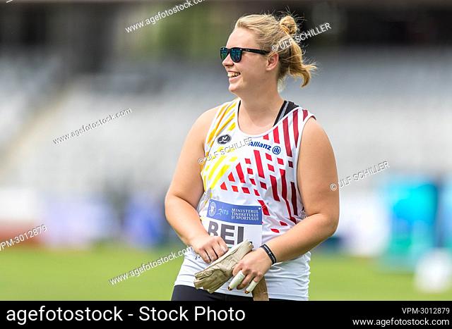 Belgian Vanessa Sterckendries pictured at the second day of the European Athletics Team Championships First League athletics meeting, Sunday 20 June 2021