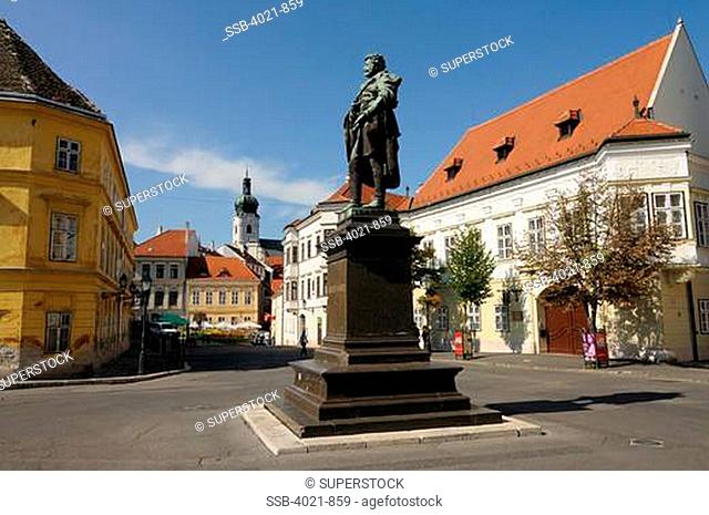 Monument in a city, Gyor, Gyor-Moson-Sopron County, Hungary