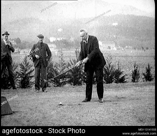 French Prime Minister Aristide Briand Playing Golf in the French Third Republic - The French Third Republic, France