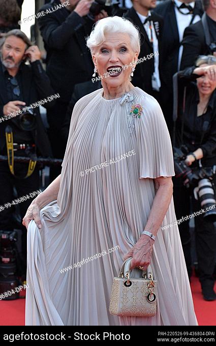 25 May 2022, France, Cannes: Maye Musk attends the screening of ""Elvis"" during the 75th annual Cannes film festival at Palais des Festival