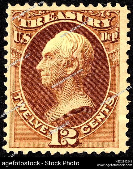 12c Henry Clay Treasury Department single, 1873. Creator: Unknown