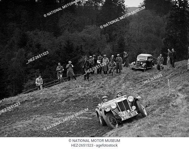 MG TA 1548 cc. Reg. No. BBL80. No: 102. Driver: Jones, J.E.S. Chassis No. EX155/4. 1938 Cream Cracker team. Ford CX 1936 1172 cc. Reg. No. ST8754