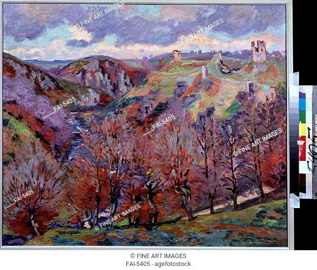 Landscape with ruins. Guillaumin, Jean-Baptiste Armand (1841-1927). Oil on canvas. Postimpressionism. 1897. State A. Pushkin Museum of Fine Arts, Moscow