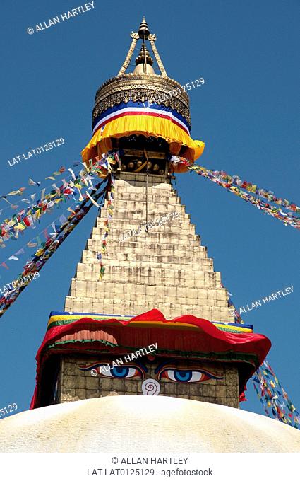 Boudhanath or Bodhnath temple is one of the holiest Buddhist sites in Kathmandu, and a UNESCO world heritage site. The distinctive huge white stupa with...