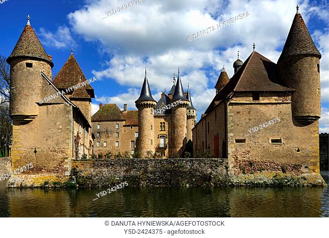 Castle in La Clayette, La Clayette Chateau, Saône-et-Loire department, region of Bourgogne, Burgundy, France