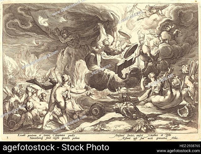 The Fall of Phaeton. Creator: Goltzius, Workshop of Hendrick, after Hendrick Gol