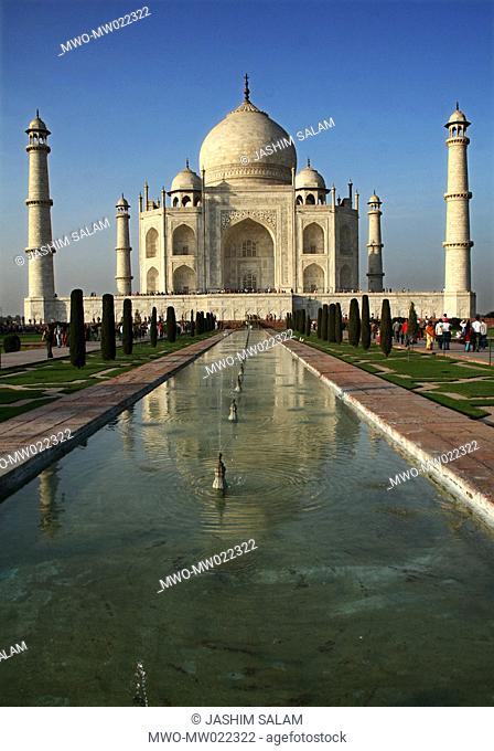 The Taj Mahal, in Agra, India Built by Emperor Shah Jahan in memory of his wife Mumtaz Mahal, Taj Mahal is amongst the new 7 wonders of the world Building began...