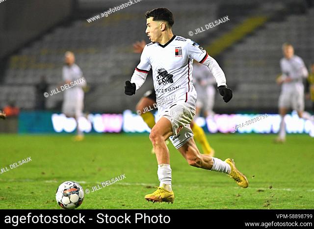Rwdm's Zakaria El Ouahdi pictured in action during a soccer match between Lierse Kempenzonen and RWDM Molenbeek, Sunday 29 January 2023 in Lier