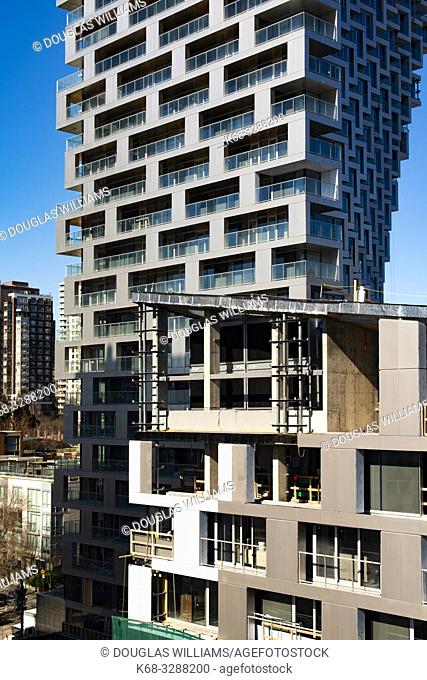 Vancouver House, a new tower in downtown Vancouver, BC, Canada, designed by BIG, Bjarke Ingels Group architects