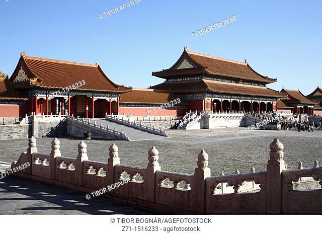 China, Beijing, Forbidden City, Supreme Harmony Gate