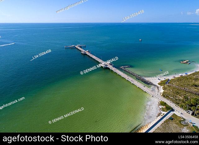 Fishing Pier at Fort DeSoto Pinellas County Park in St. Petersburg Florida