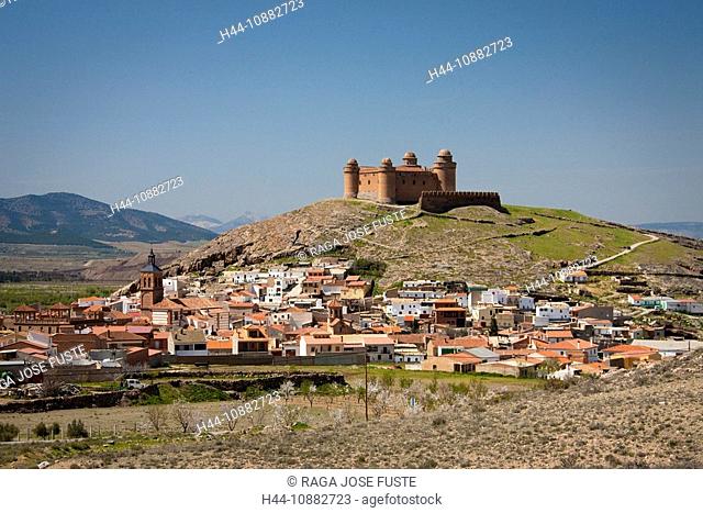 Andalusia, Spain, La Calahorra, hill, castle, lock, traveling, tourism, vacation, holidays