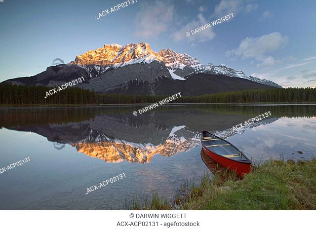 Cascade Mountain, Two Jack Lake, and Canoe, Banff National Park, Alberta, Canada