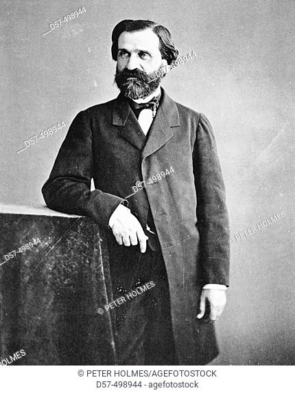 Giuseppe Verdi (1813-1901), Italian composer. Photograph by Nadar