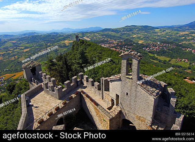 San Marino, Rocca fratta, Fratta Tower, Monte Titano, Republic of San Marino, Italy, Europe
