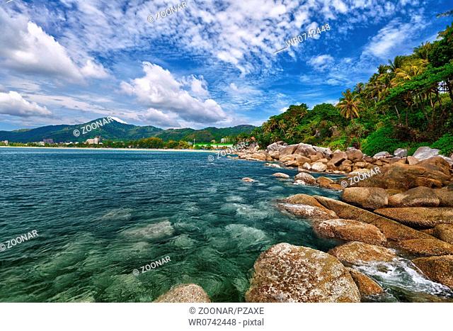Tropical landscape - Karon beach, Thailand, Phuket