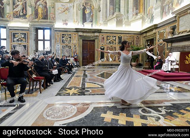 Pope Francis receives in audience the Group of the Casa dello Spirito e delle Arti Foundation in the Vatican Apostolic Palace