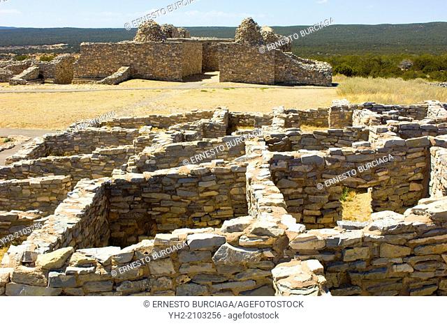 Pueblos of the Salinas Valley once a thriving pueblo community of Tiwa and Tompiro speaking peoples in the remote area of central New Mexico