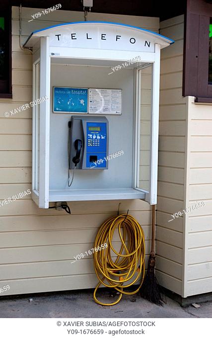 Telephone box, Tallinn, Harju, Estonia