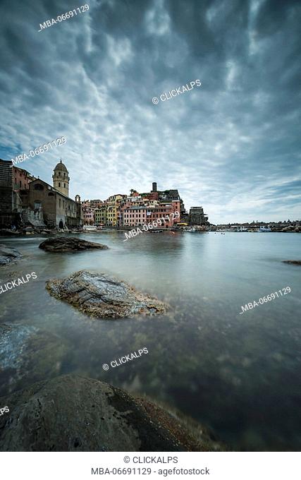 Vernazza, Cinque Terre, Liguria region, La Spezia province, Italy, Europe, Ligurian Sea