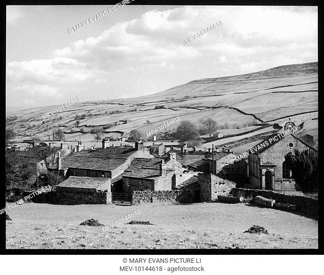 A fine impression of Thwaite, a typical village of the Yorkshire Dales, set in Swaledale