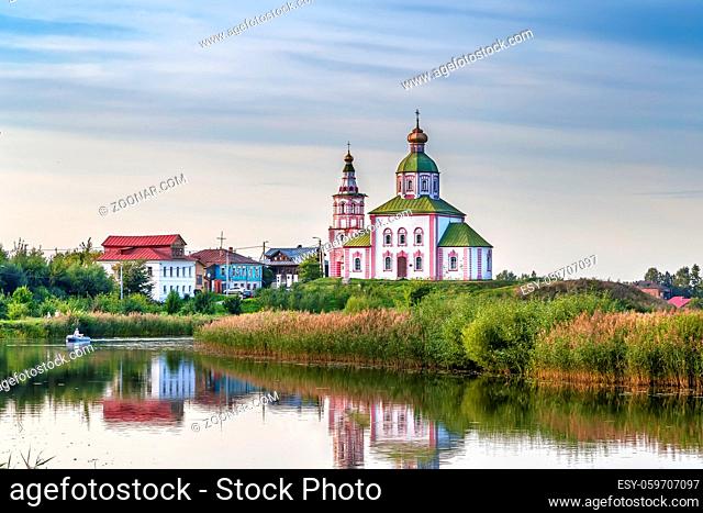 Landscape with Church of Elijah the Prophet in Suzdal, Russia