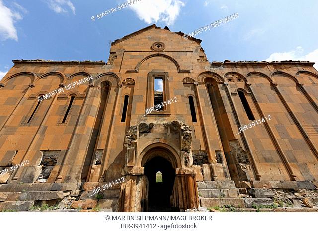 Cathedral of Ani in the ruined ancient Armenian capital of Ani, Kars, Silk Route, Eastern Anatolia Region, Anatolia, Turkey