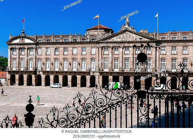 Palacio de Rajoy (Rajoy Palace) in Plaza del Obradoiro square