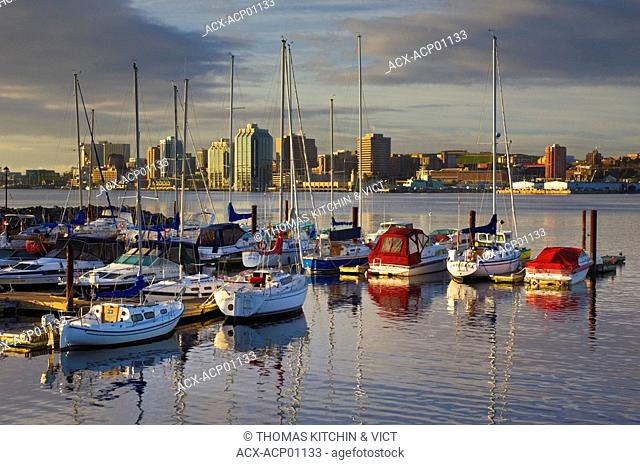Marina boats in early morning  Halifax, Nova Scotia, Canada