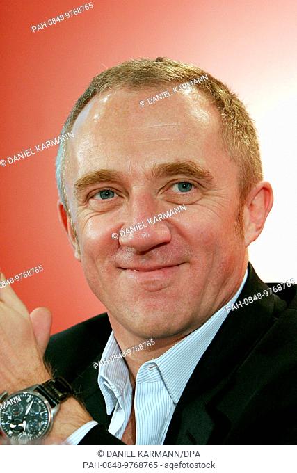 French luxury group Pinault-Printemps-Redoute's (PPR) chairman Francois-Henri Pinault is pictured prior to a press conference in Nuremberg, Germany