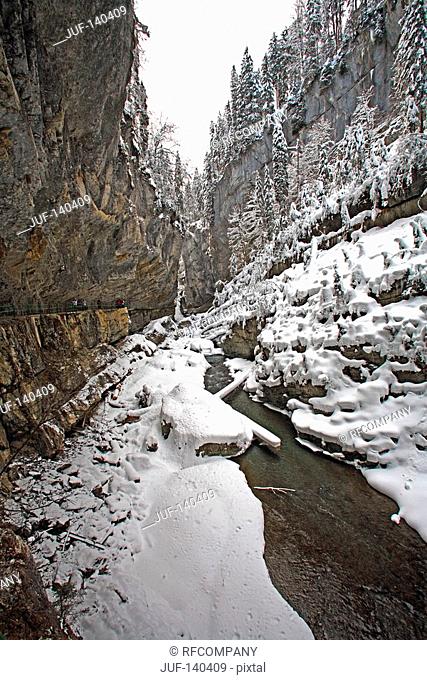 Breitach canyon in winter